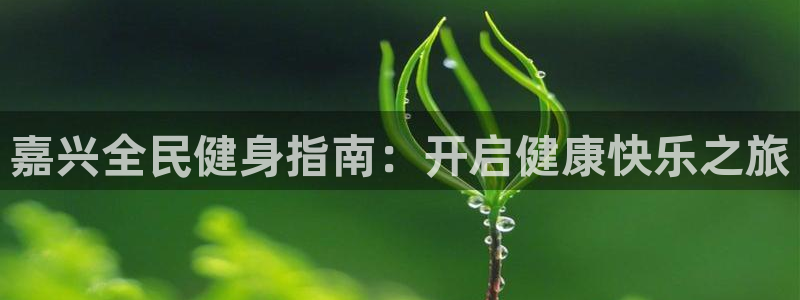 尊龙app怎么样：嘉兴全民健身指南：开启健康快乐之旅